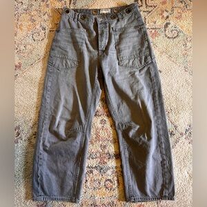 Free People Barrel Jeans